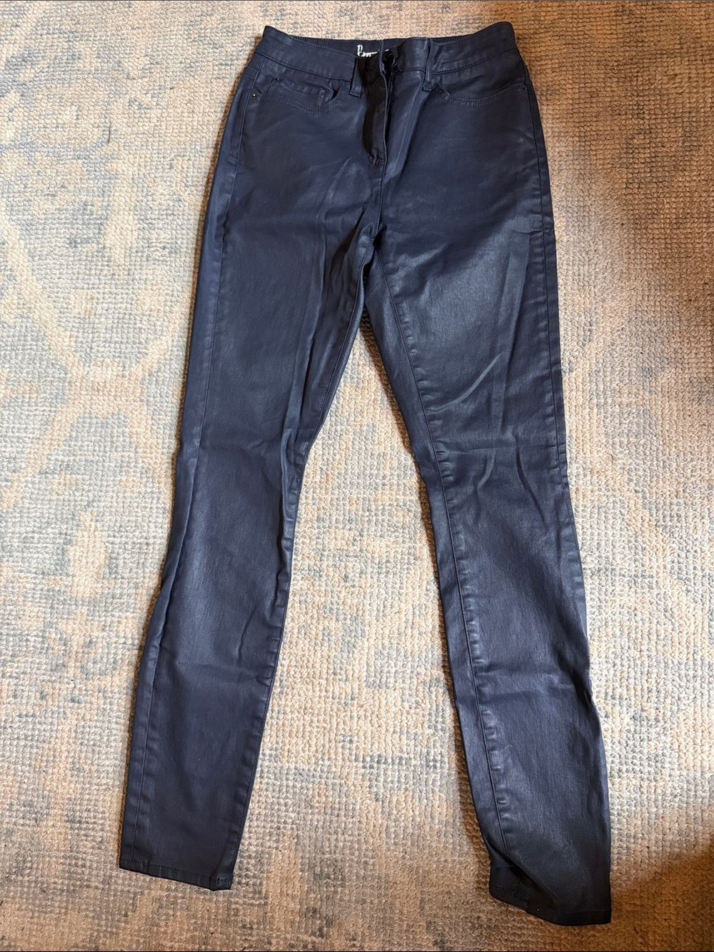 Boden coated navy Skinny Pants